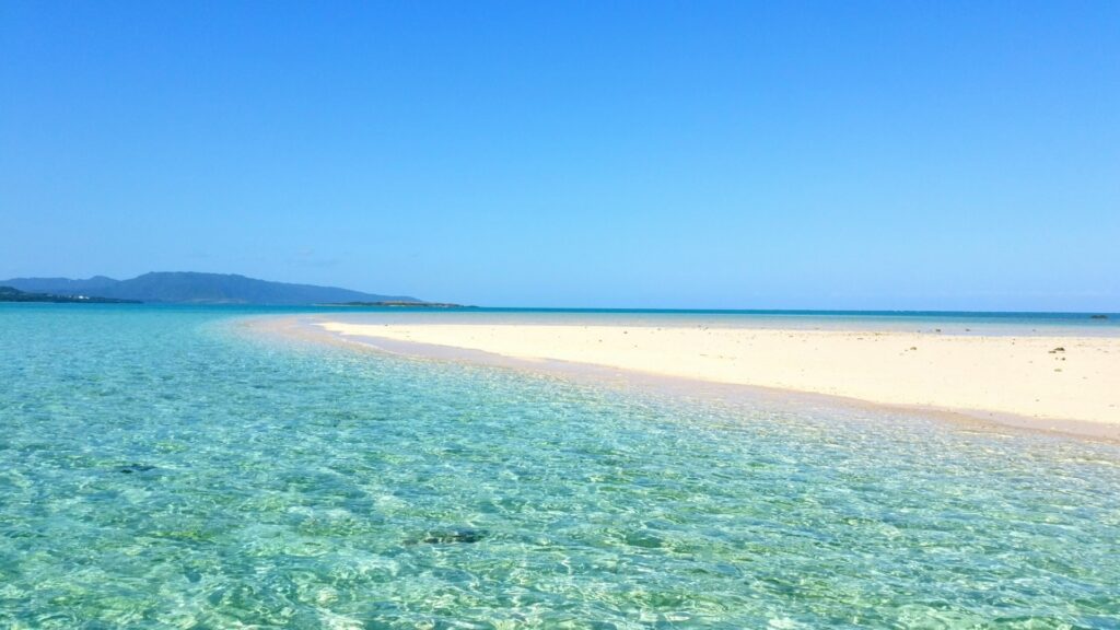 石垣島の透明度の高い海