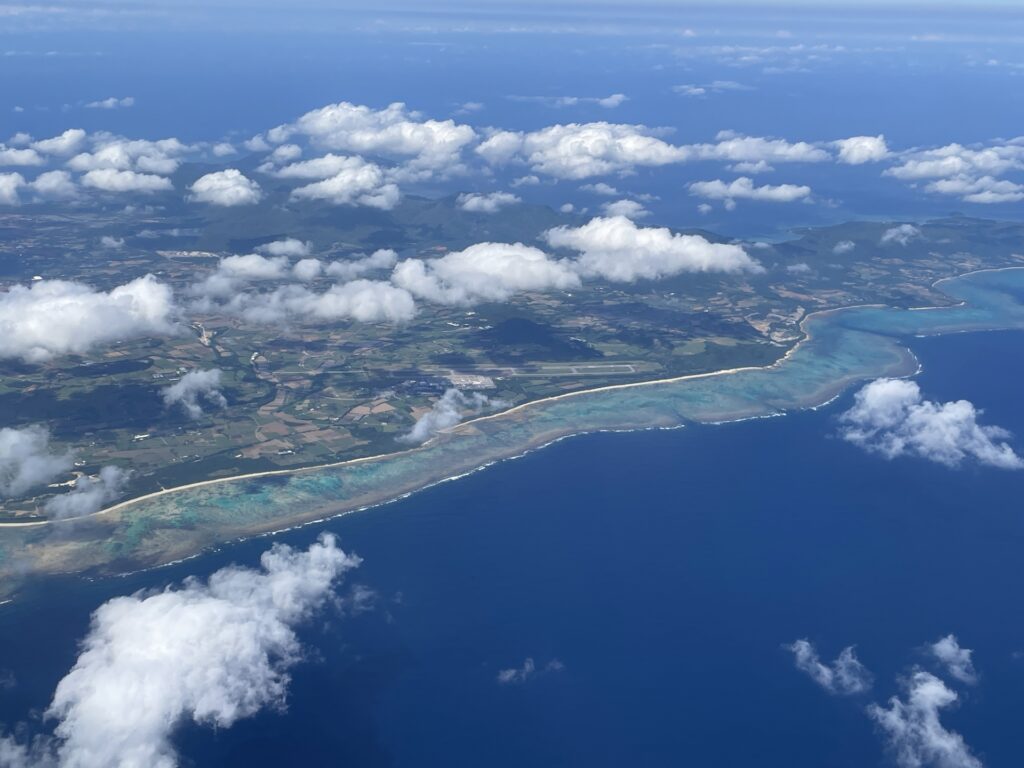 上空から見る石垣島の夏